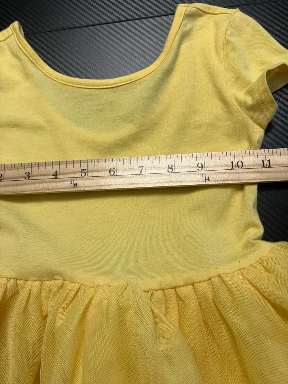 Old Navy Yellow Short-Sleeve Tulle Skirt Dress